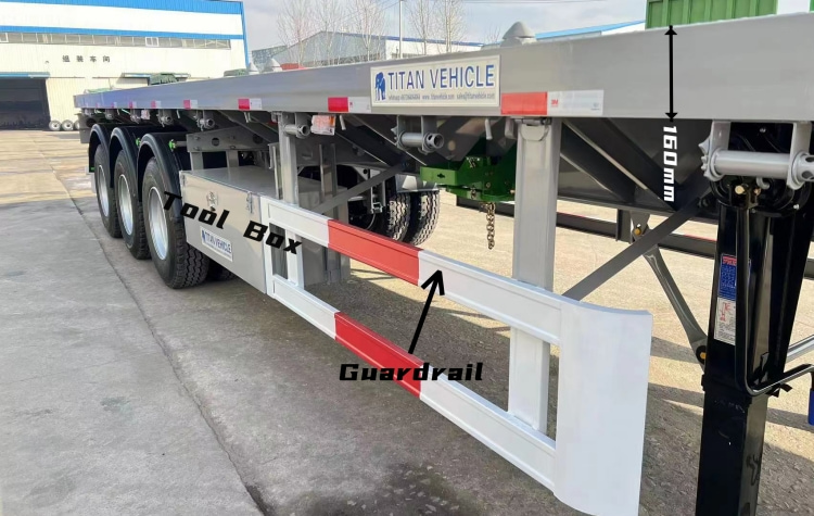 Tri Axle 40 Foot Flatbed Trailer for Sale Near Me in Zimbabwe