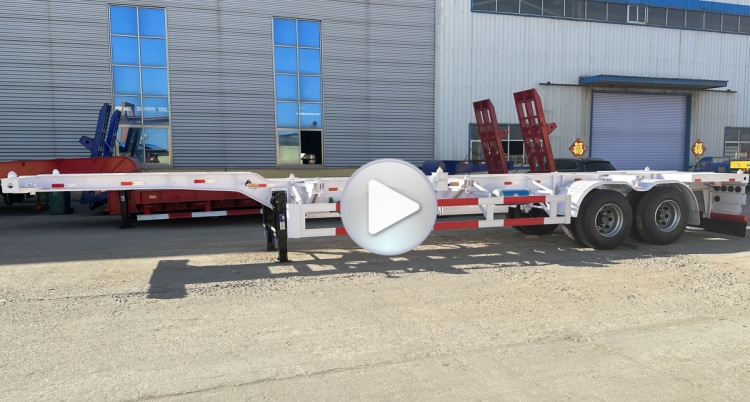 40 Foot Gooseneck Container Semi Trailer Chassis for Sale in Ghana