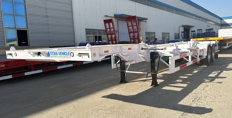 40 Foot Gooseneck Container Semi Trailer Chassis for Sale in Ghana