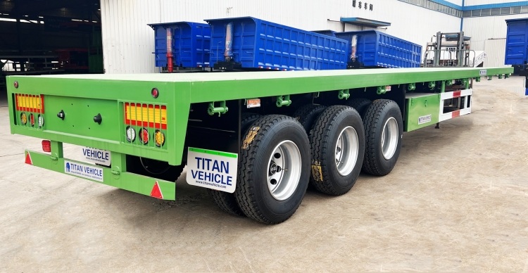 3 Axle 40 Foot Flatbed Semi Trailer Manufacturers for Sale in Tanzania