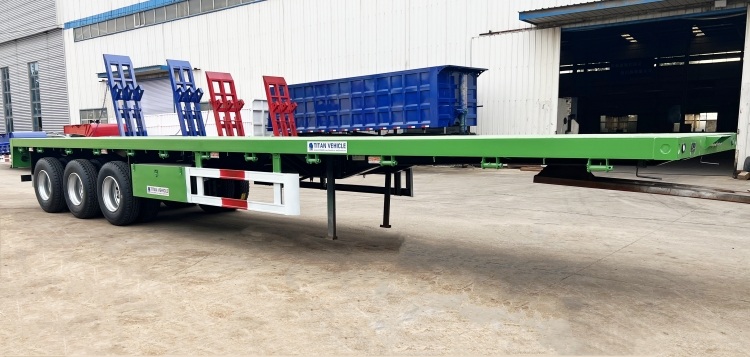 3 Axle 40 Foot Flatbed Semi Trailer Manufacturers for Sale in Tanzania