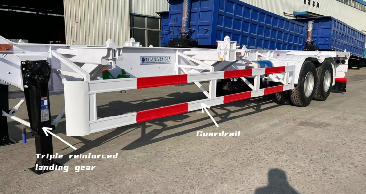40 Foot Gooseneck Container Semi Trailer Chassis for Sale in Ghana