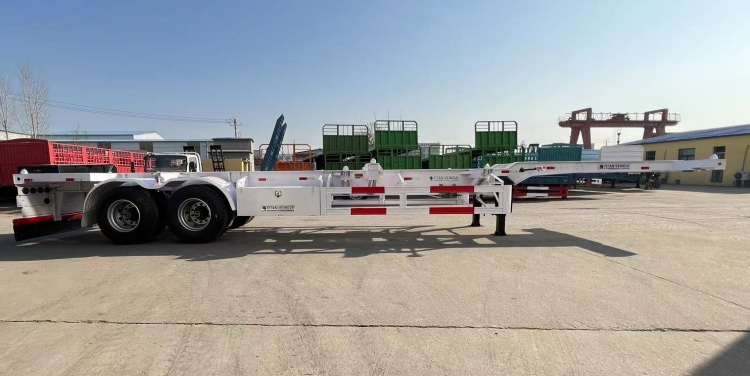 40 Foot Gooseneck Container Semi Trailer Chassis for Sale in Ghana