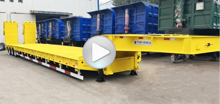 3 Axle 60 Ton Low Drop Deck Semi Trailer for Sale in Congo