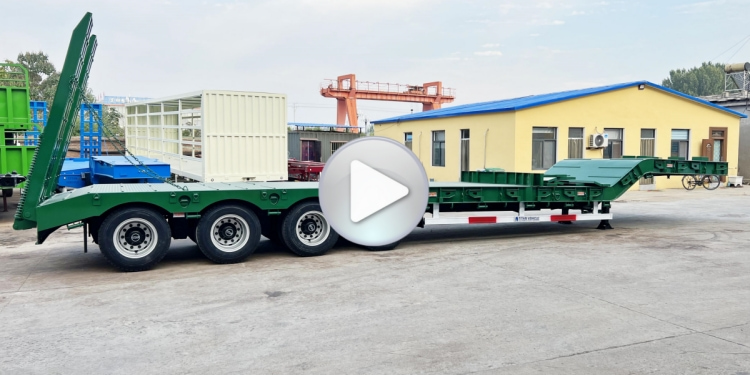 Used 4 Axle Heavy Load Low Loader Trailer for Sale in Kenya