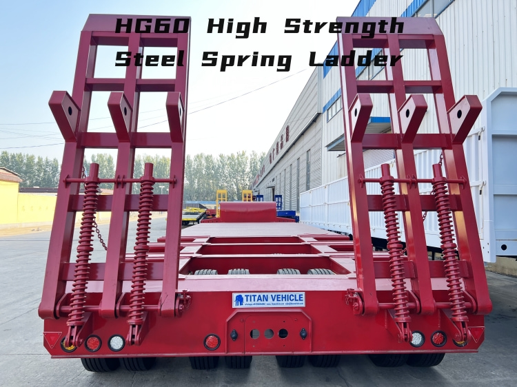 Heavy Duty Equipment 3 Line 6 Axles Low Bed Trailer for Sale
