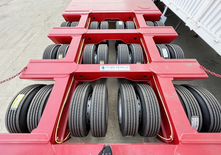 Heavy Duty Equipment 3 Line 6 Axles Low Bed Trailer for Sale