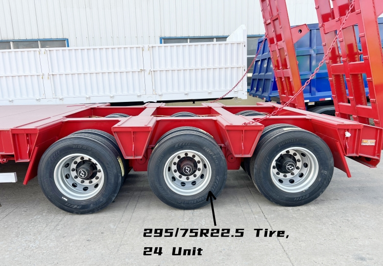 Heavy Duty Equipment 3 Line 6 Axles Low Bed Trailer for Sale