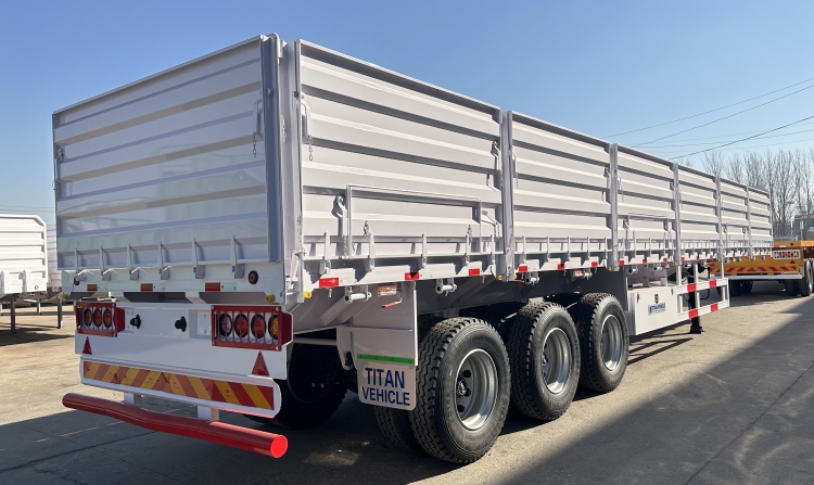 40 Ton Bulk Cargo Side Wall Flatbed Semi Trailer for Sale in Kenya