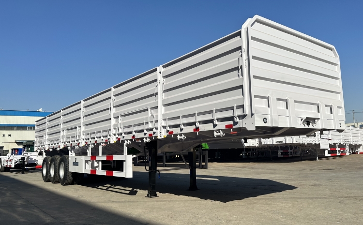 40 Ton Bulk Cargo Side Wall Flatbed Semi Trailer for Sale in Kenya
