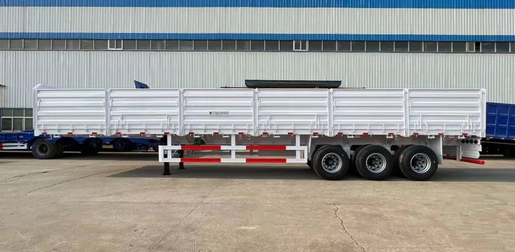 40 Ton Bulk Cargo Side Wall Flatbed Semi Trailer for Sale in Kenya
