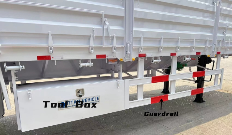 40 Ton Bulk Cargo Side Wall Flatbed Semi Trailer for Sale in Kenya