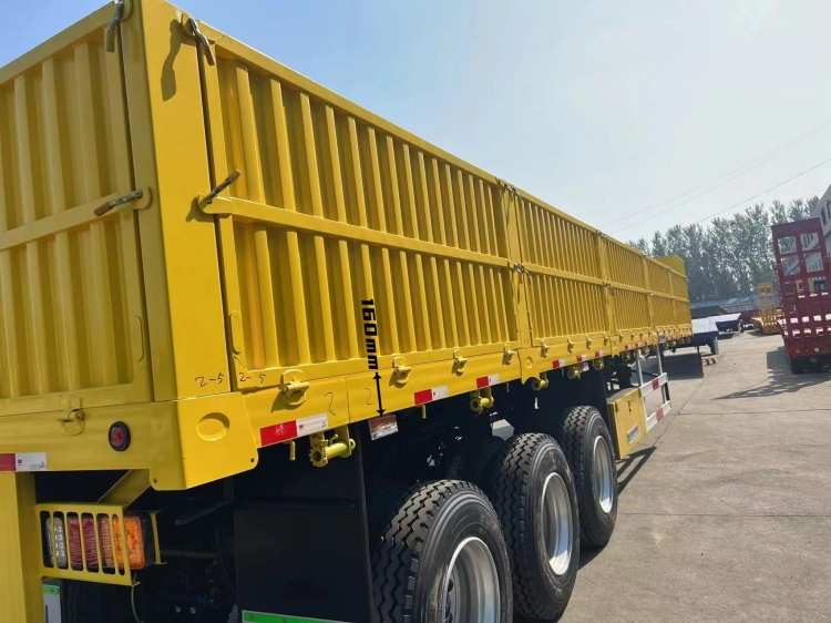 60 Ton High Drop Side Semi Trailers for Sale in Congo | Flatbed Trailers with Dropside Wall