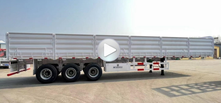 40 Ton Bulk Cargo Side Wall Flatbed Semi Trailer for Sale in Kenya
