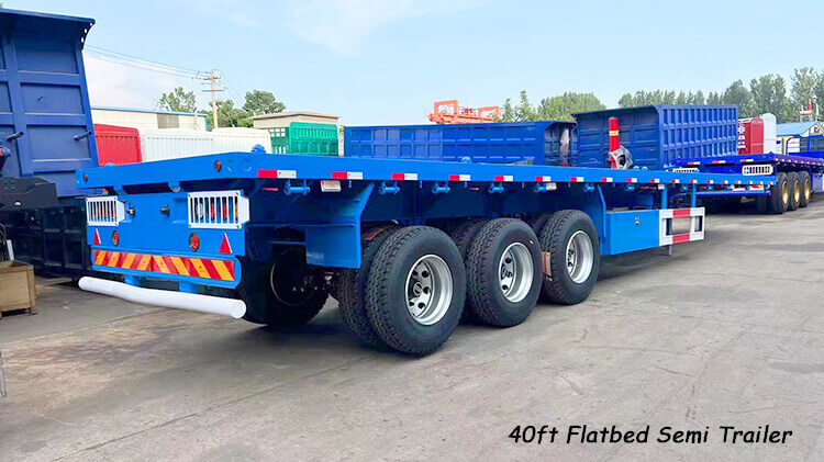3 Axle 40ft Container Flatbed Trailer for Sale in Dar es Salaam Tanzania