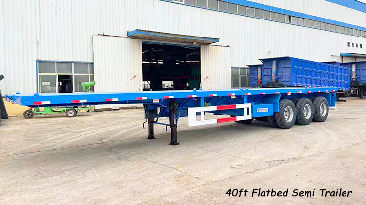 3 Axle 40ft Container Flatbed Trailer for Sale in Dar es Salaam Tanzania