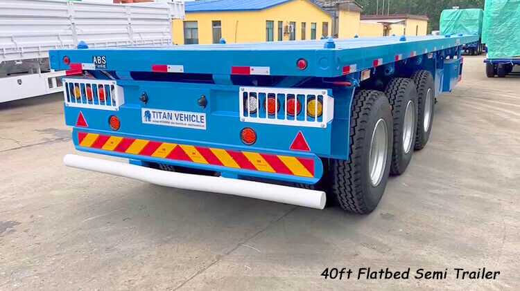 3 Axle 40ft Container Flatbed Trailer for Sale in Dar es Salaam Tanzania