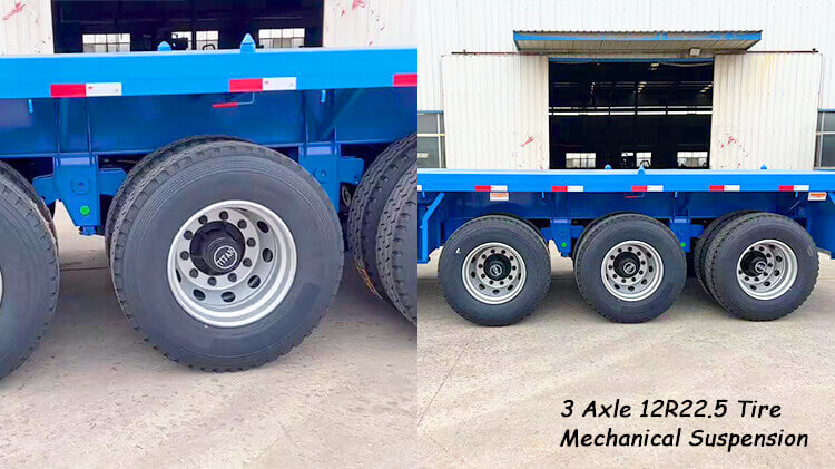 3 Axle 40ft Container Flatbed Trailer for Sale in Dar es Salaam Tanzania