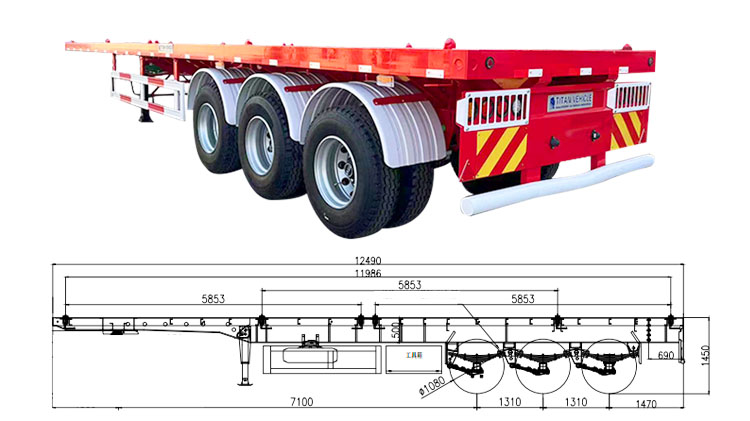 Tri Axle Trailer Price | 12M Tri Axle Trailer for Sale in Zimbabwe